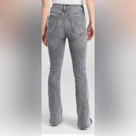 Mother Denim High Waisted Weekender Skimp, Northern Lights gray size 25